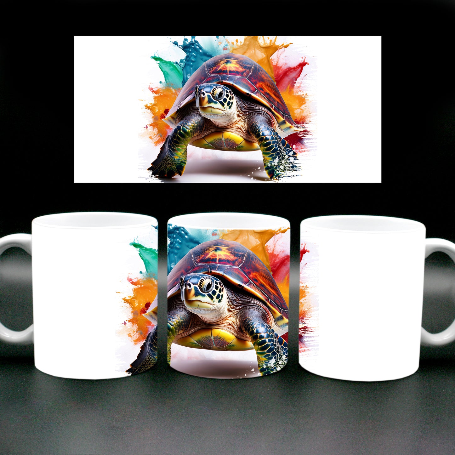 Tasse Splash Schildkröte