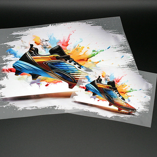 Bügelbild Spalsh Fussballschuh