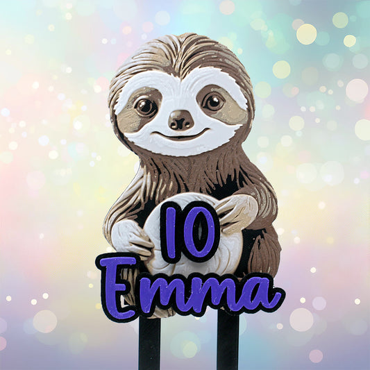 Caketopper Faultier 3D Druck