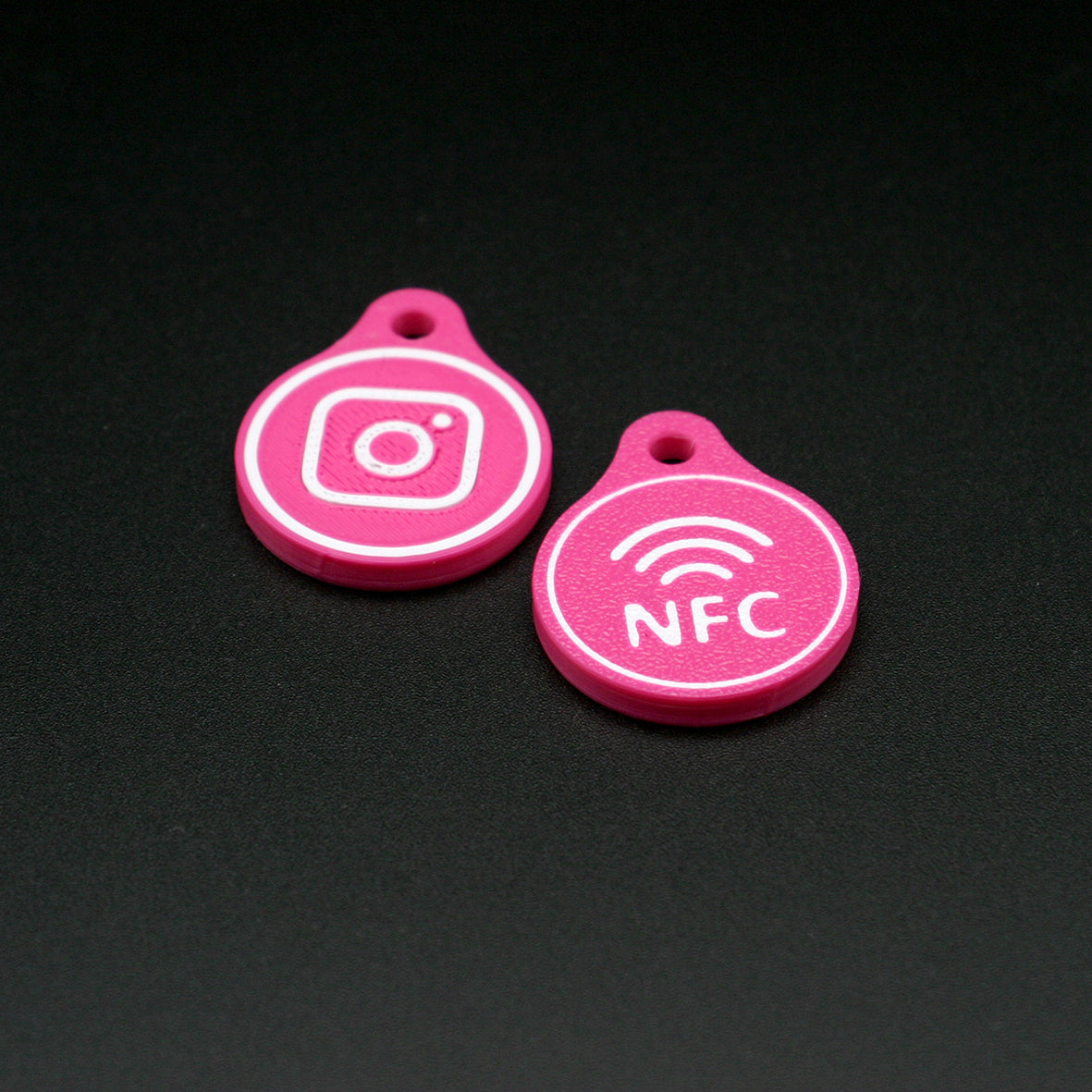 Schlüsselanhänger NFC-Tag Social Media Motive
