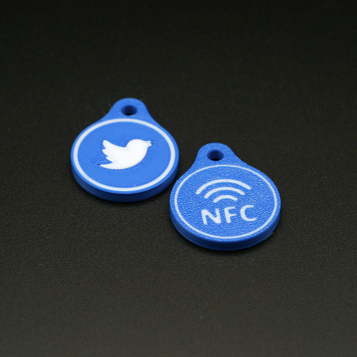 Schlüsselanhänger NFC-Tag Social Media Motive