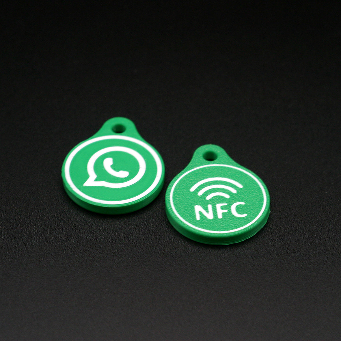 Schlüsselanhänger NFC-Tag Social Media Motive
