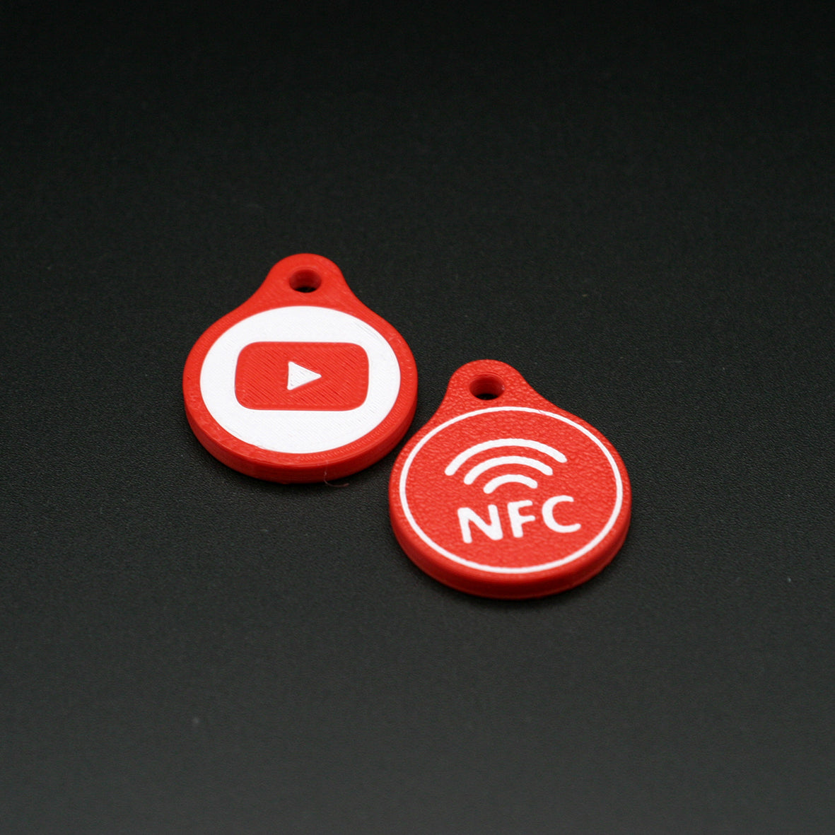 Schlüsselanhänger NFC-Tag Social Media Motive