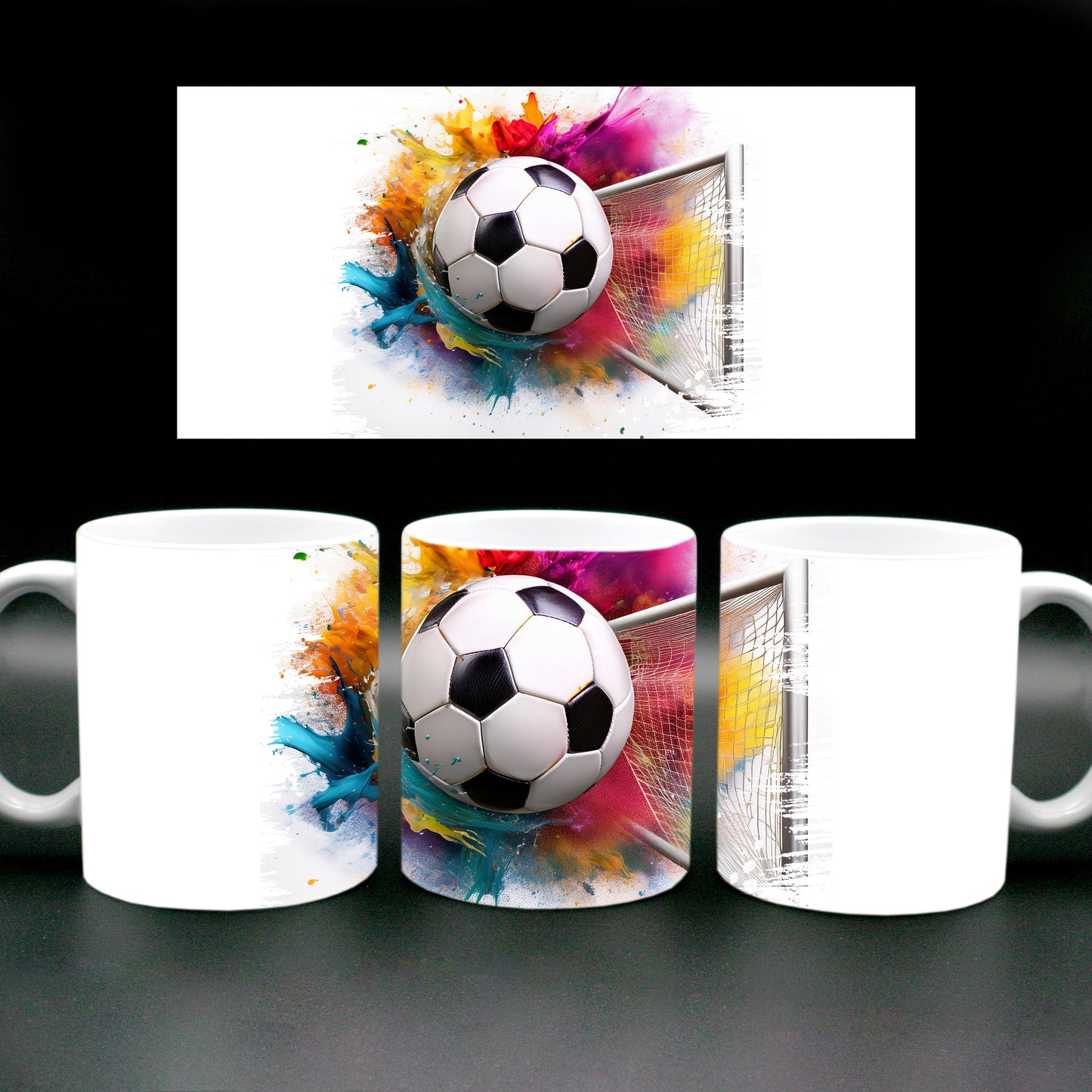 Tasse Splash Fussball