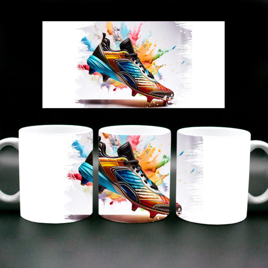 Tasse Splash Fussballschuh
