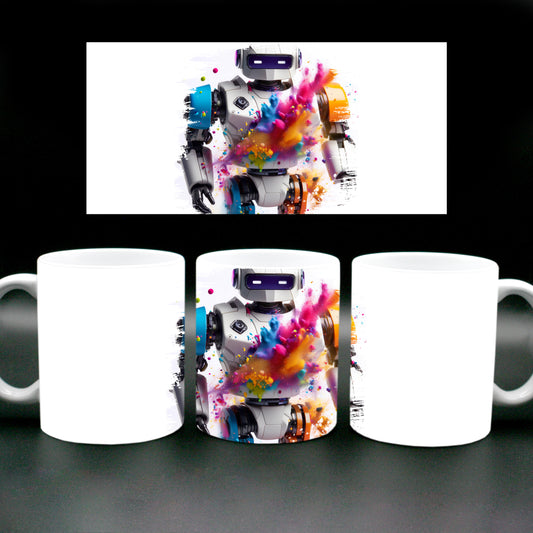 Tasse Splash Roboter
